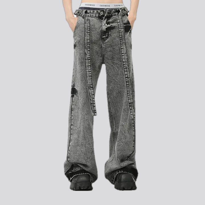 Vintage slouchy acid wash jeans for men