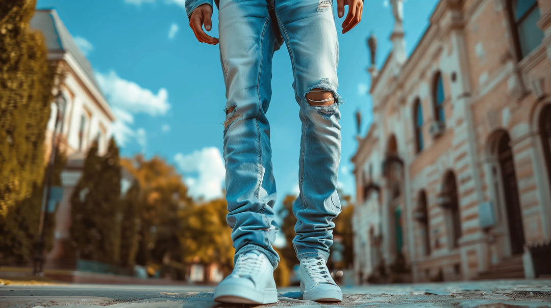 Customize Your Style with DIY Men's Blue Ripped Jeans | Jeans4you.shop