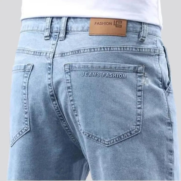 Sanded straight jeans
 for men