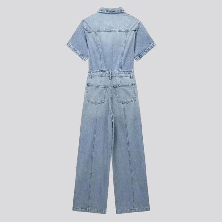 Sanded street women's jeans overall