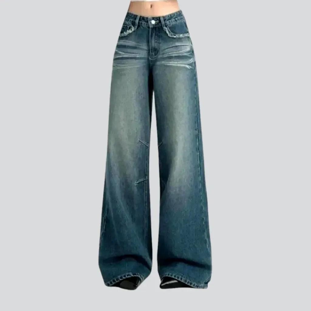 High rise flared 90s women's jeans