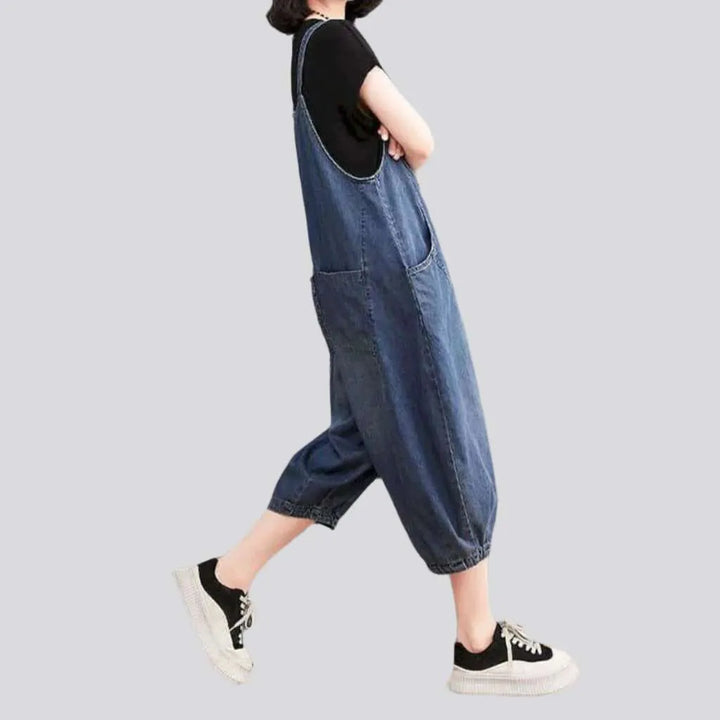 Baggy denim jumpsuit
 for ladies