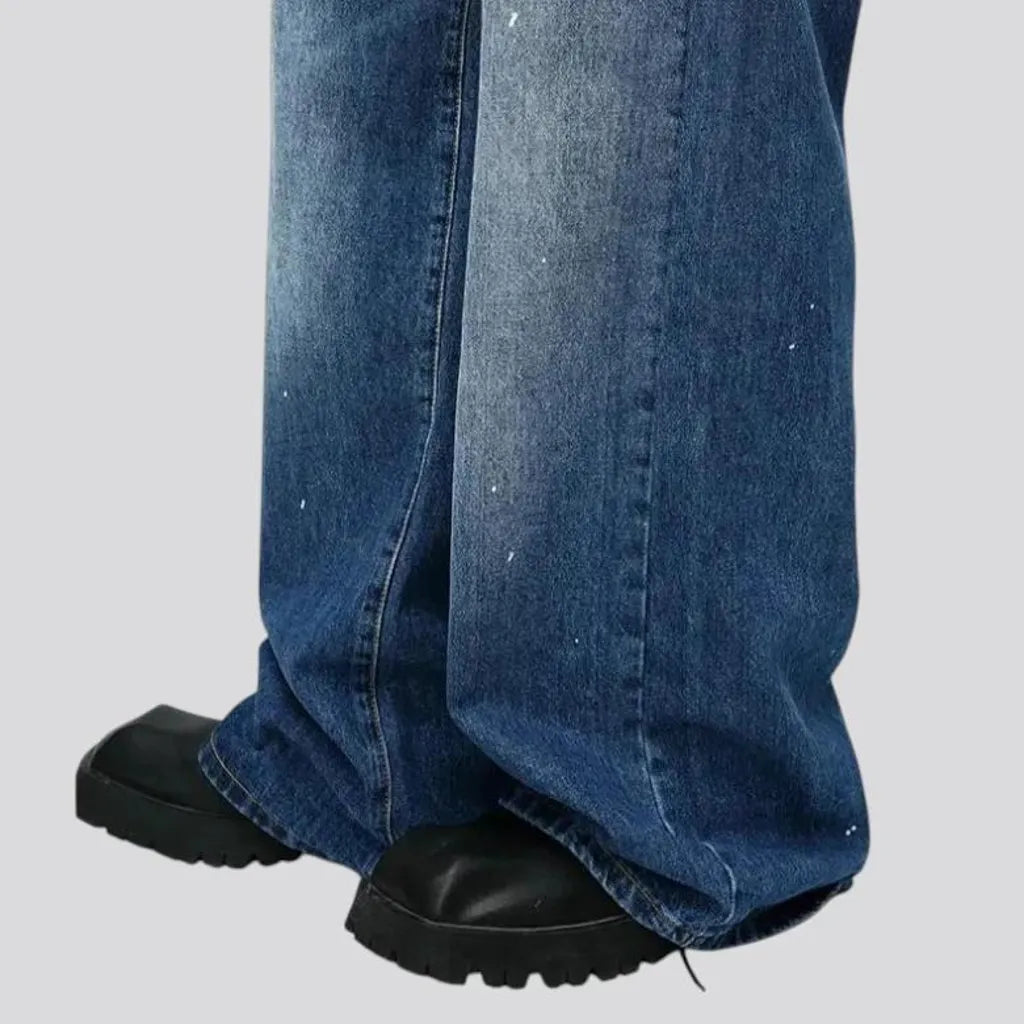 Mid rise trendy men's jeans