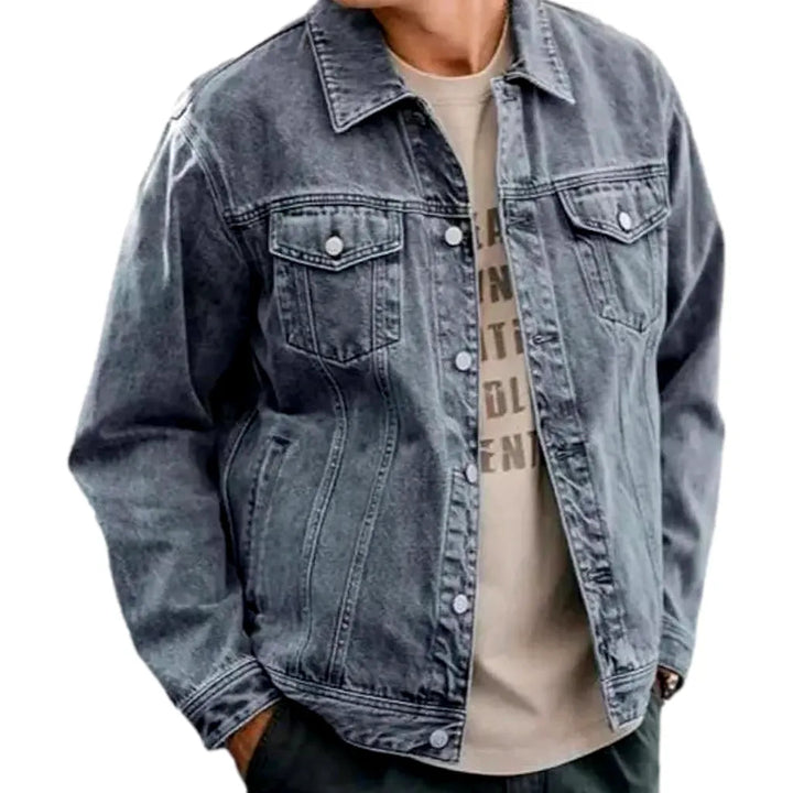 12oz oversized jeans jacket
 for men