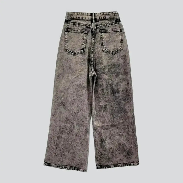 Grey women's y2k jeans