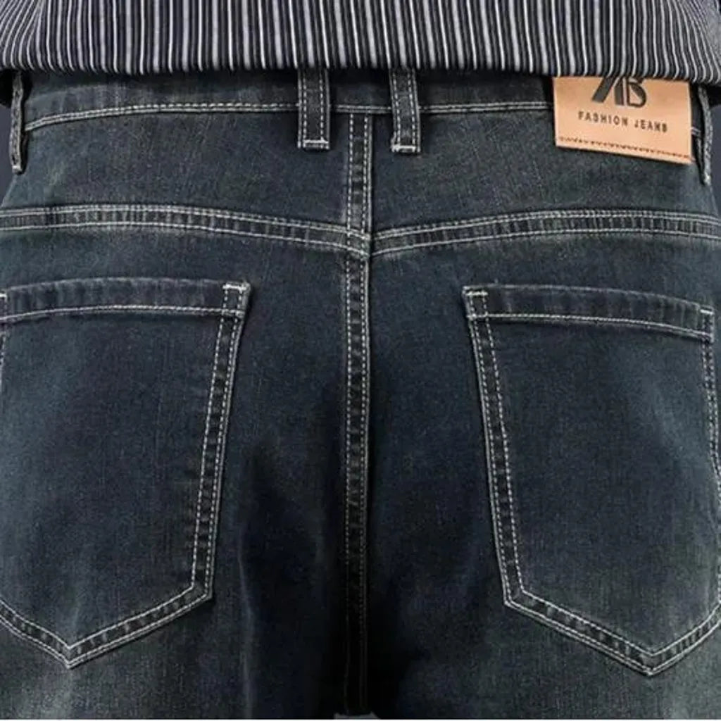 High-waist men's jeans