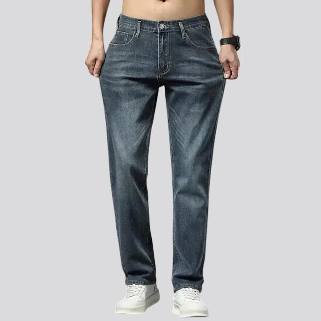 High rise stylish men's jeans