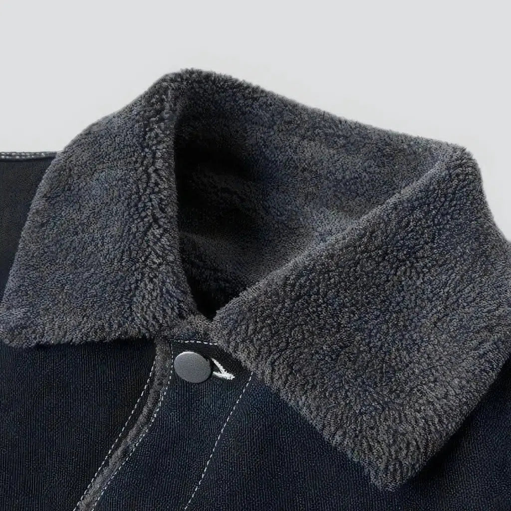 Street vintage men's denim jacket