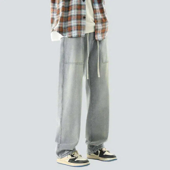 Baggy vintage men's denim pants