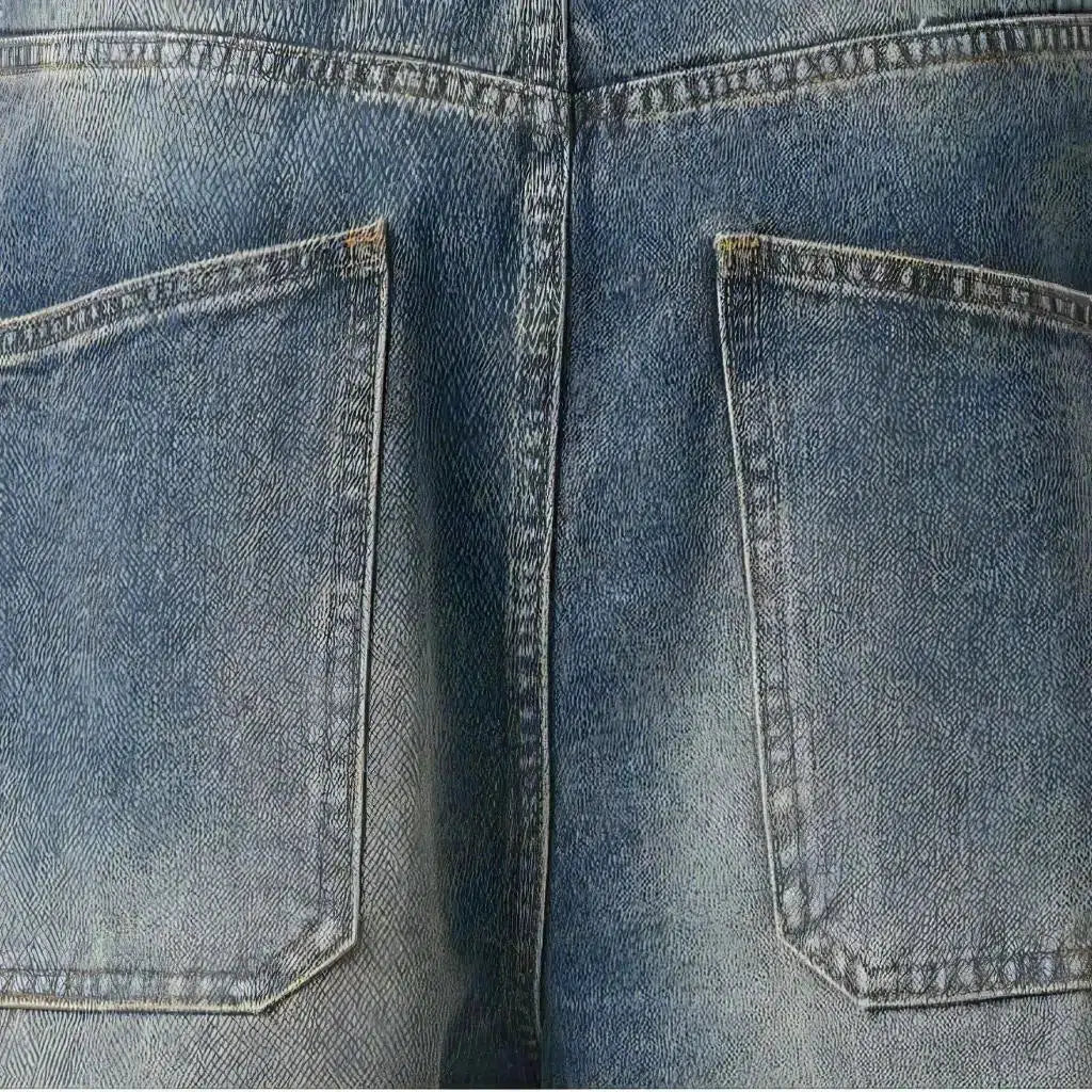 Medium-wash jeans
 for men