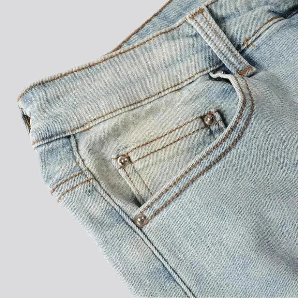 Distressed skinny jeans
 for men