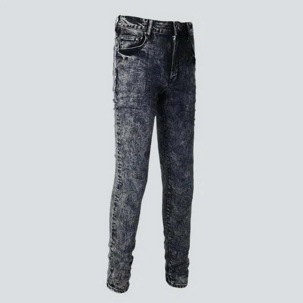 Grey skinny jeans
 for men