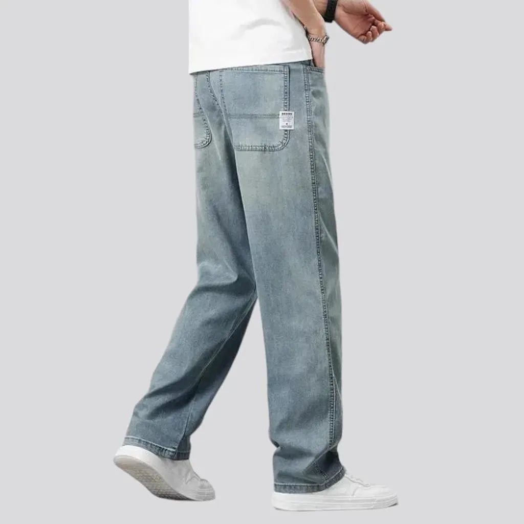Lyocell high-waist jeans
 for men