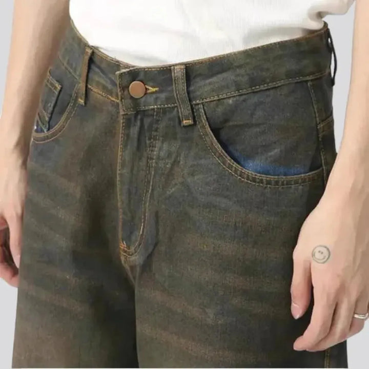 Dark-wash vintage jeans
 for men