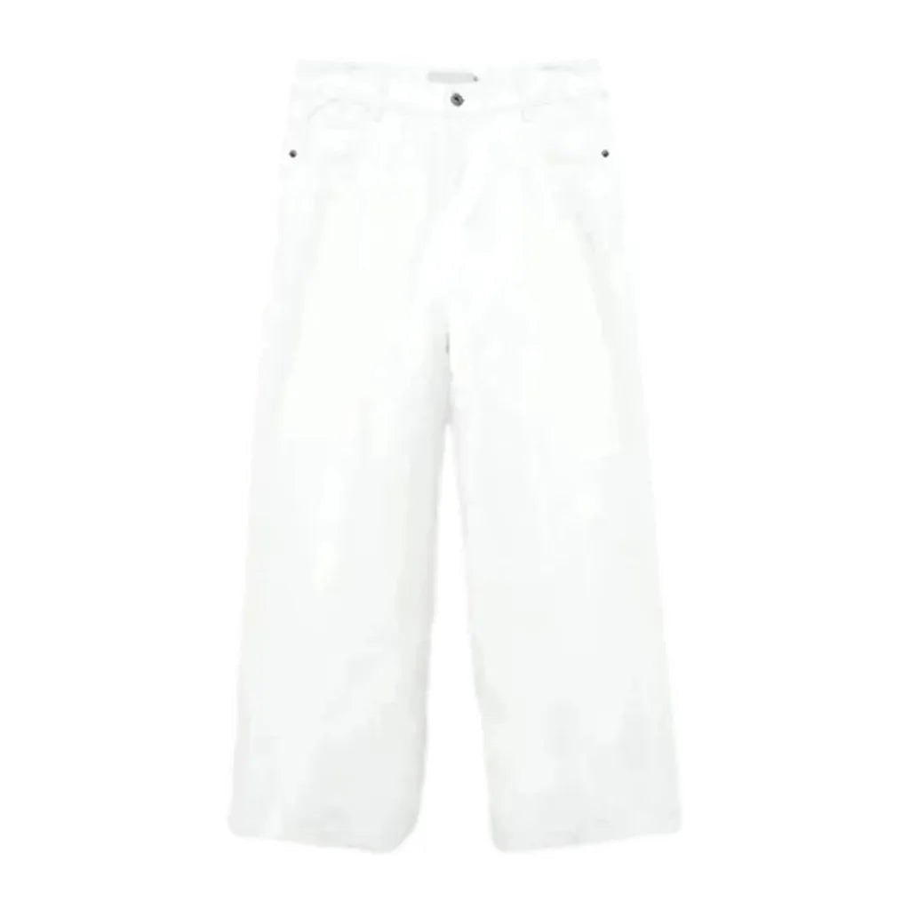 Baggy Fashion Street Men's Jeans - White