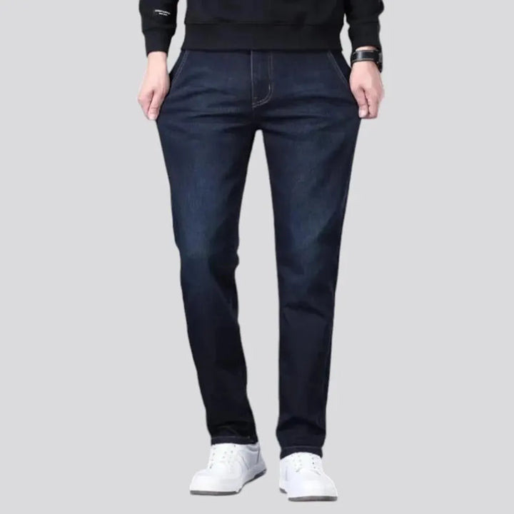 Slim fit high rise men's jeans