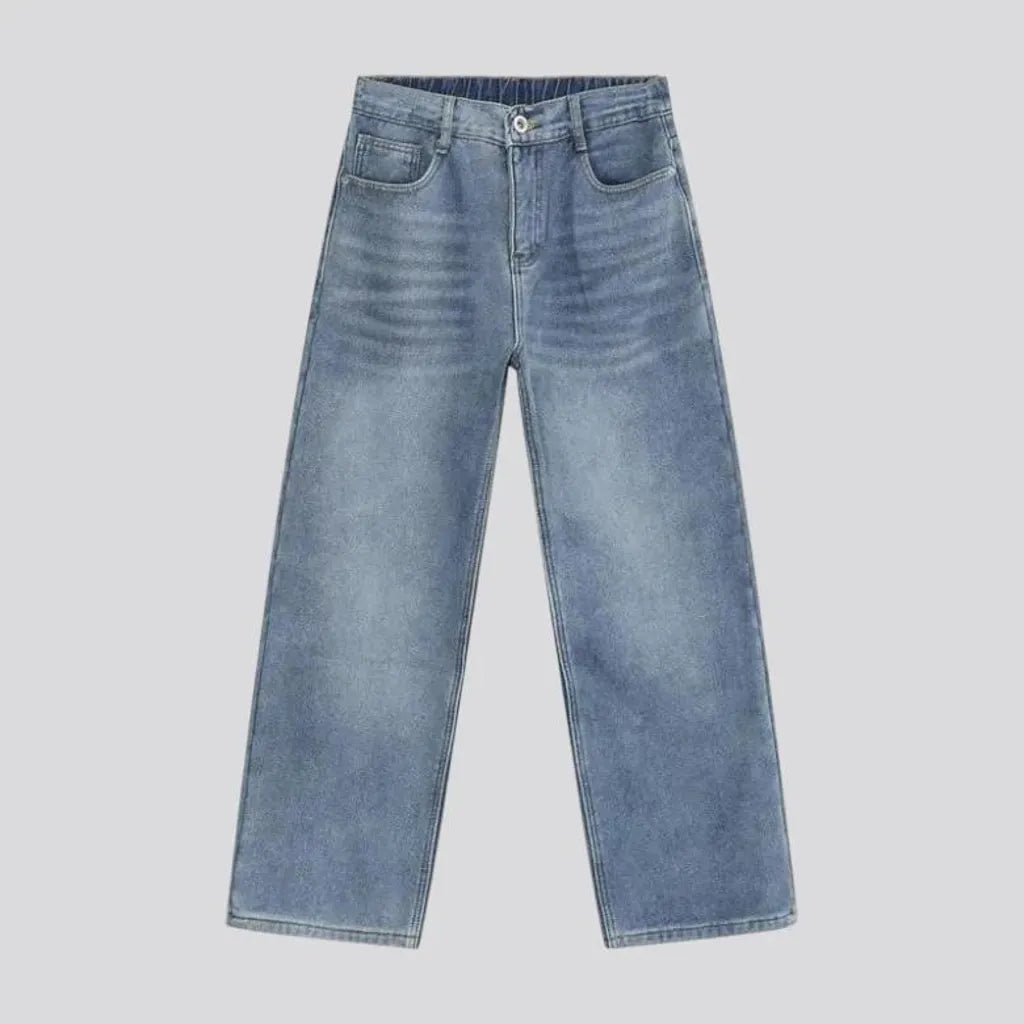 Faded wash stylish men's jeans