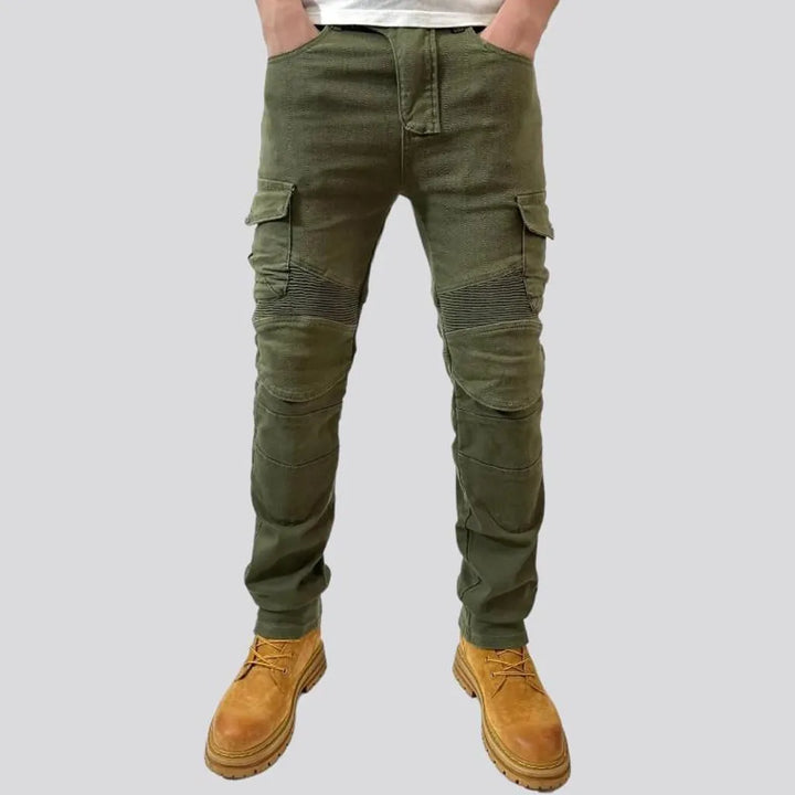 High-waist cargo biker jeans
 for men | Jeans4you.shop