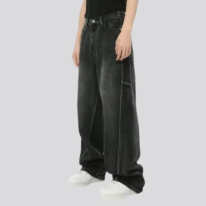 Mid rise baggy vintage men's jeans