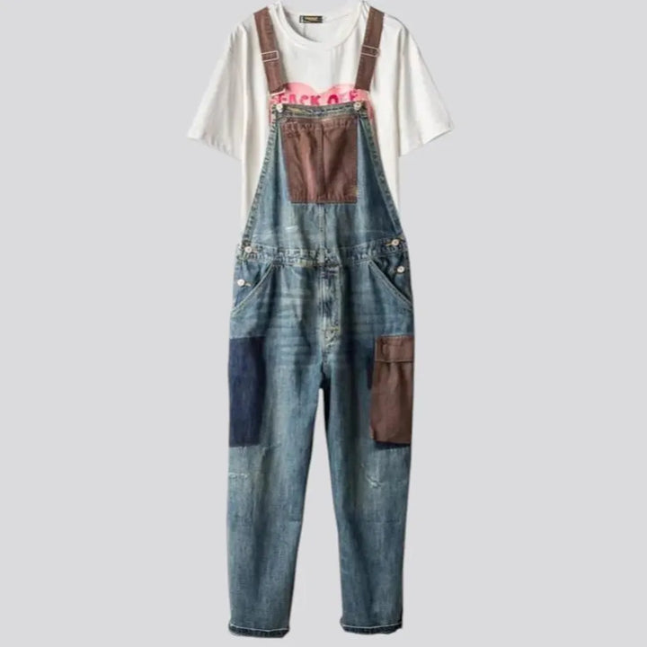 Vintage cargo style men's jean dungaree