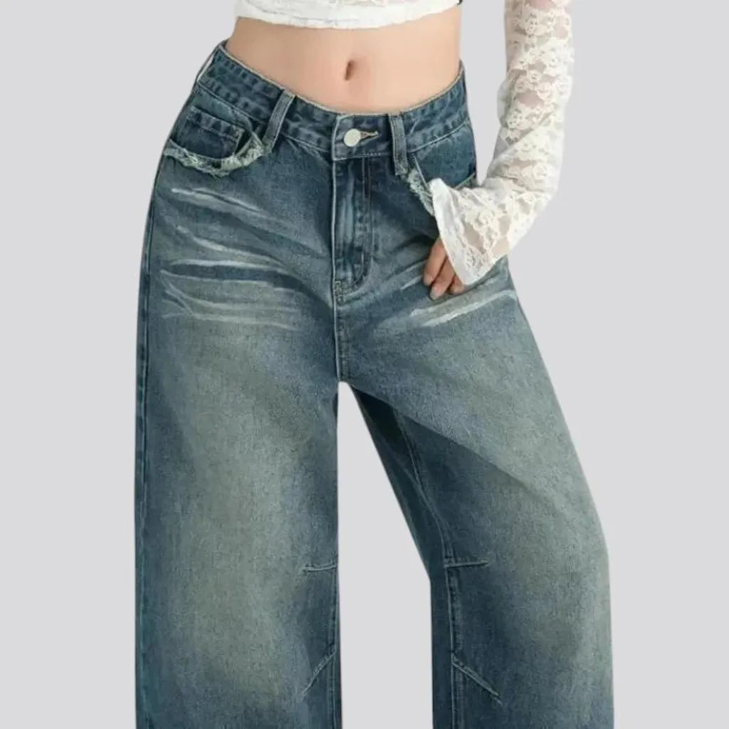 High rise flared 90s women's jeans