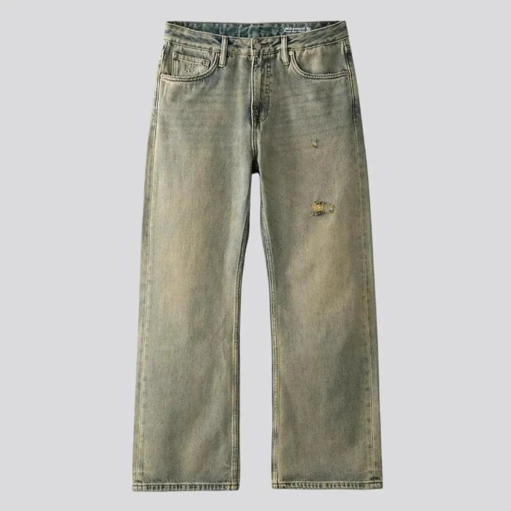 Faded jeans for men