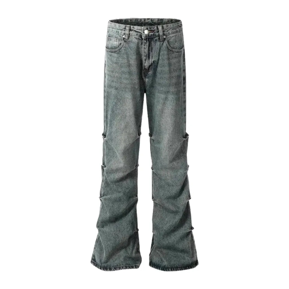 Sanded Baggy 90s Men's Jeans - Light Blue