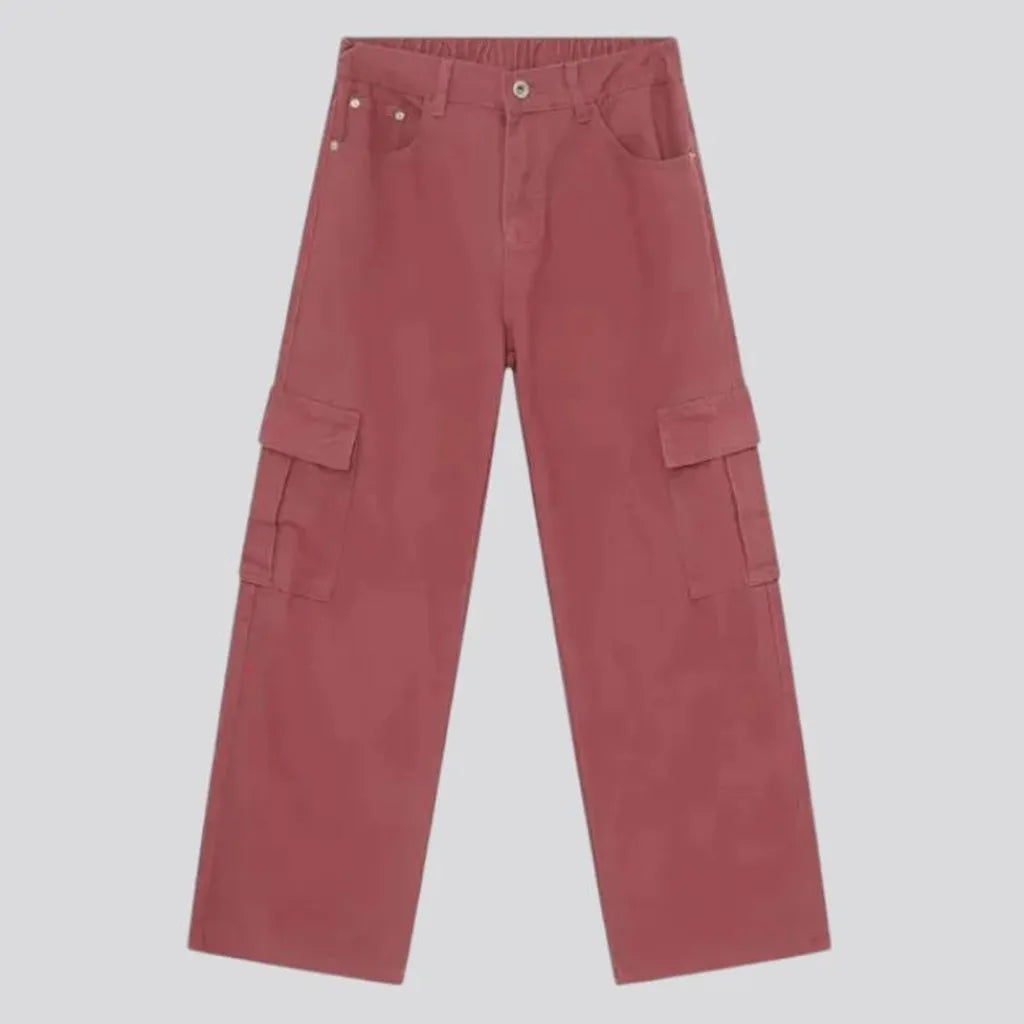 Unique color y2k stylish men's jeans