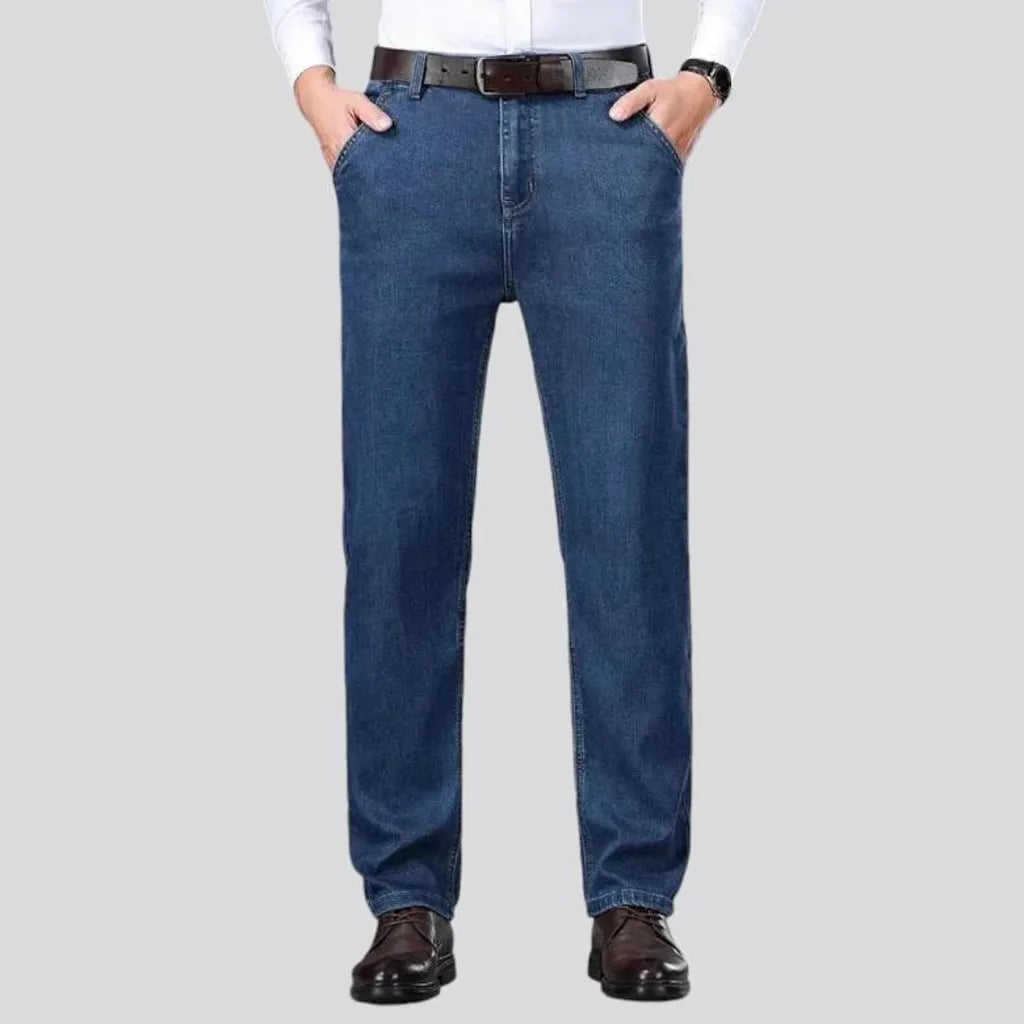 Classic fit stretchable men's jeans