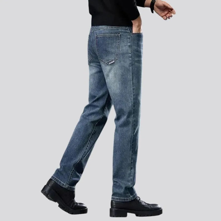 Elastic fit retro jeans for men