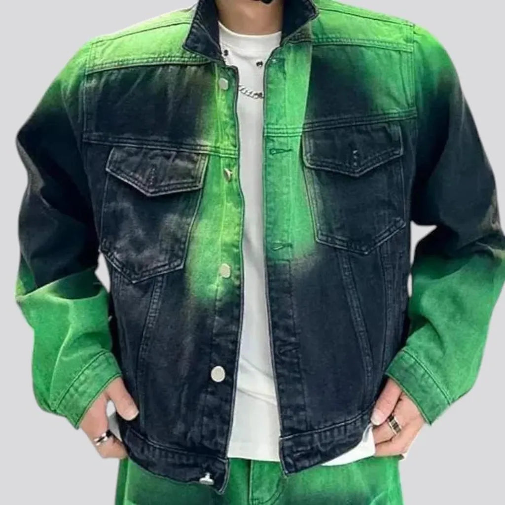 Gradient men's denim jacket