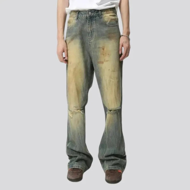 Y2k floor-length jeans
 for men