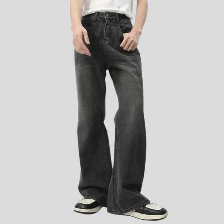 Mid rise stylish men's jeans