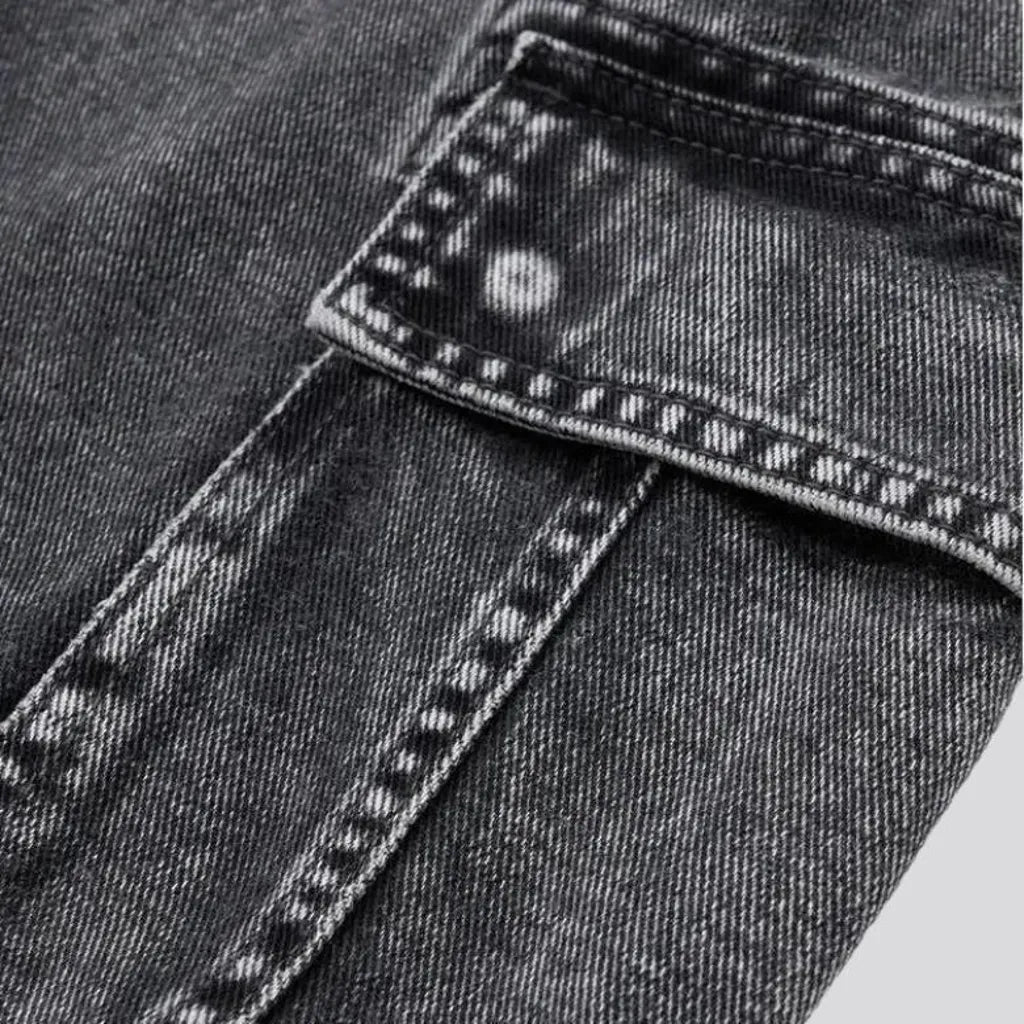 Cargo vintage men's jeans shorts