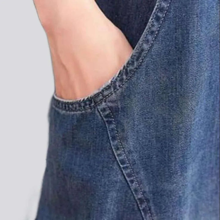 Baggy denim jumpsuit
 for ladies