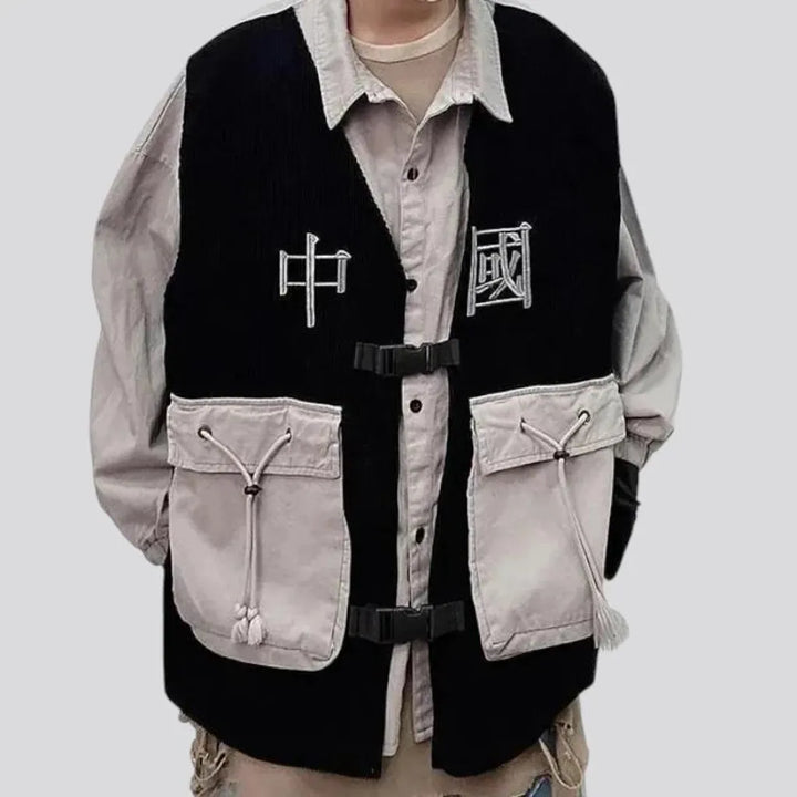 Oversized men's jean jacket