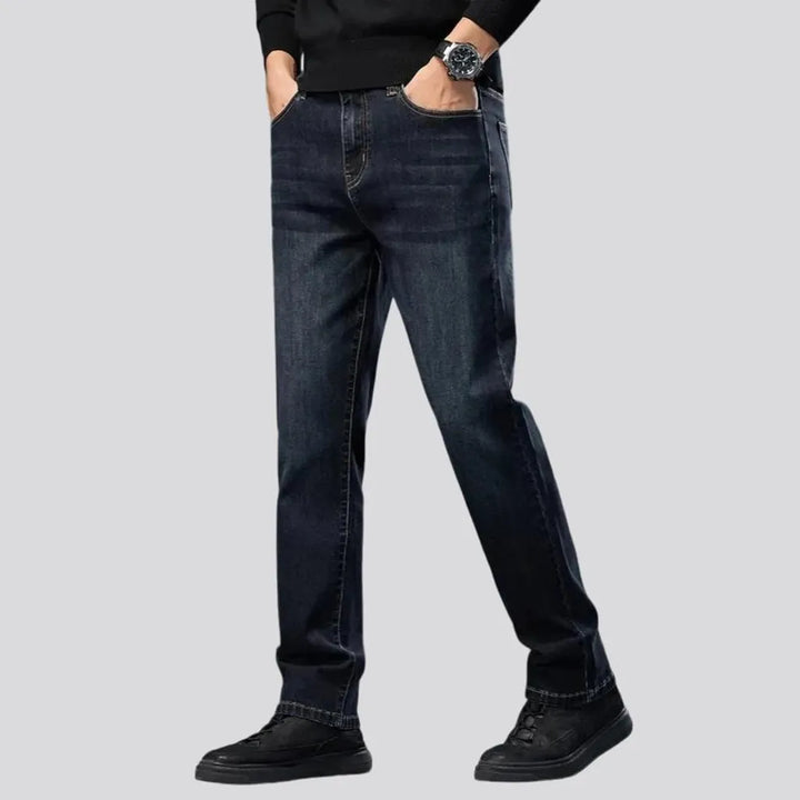 Elastic fit retro jeans for men