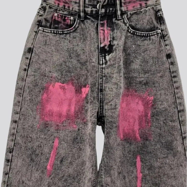 Grey women's y2k jeans