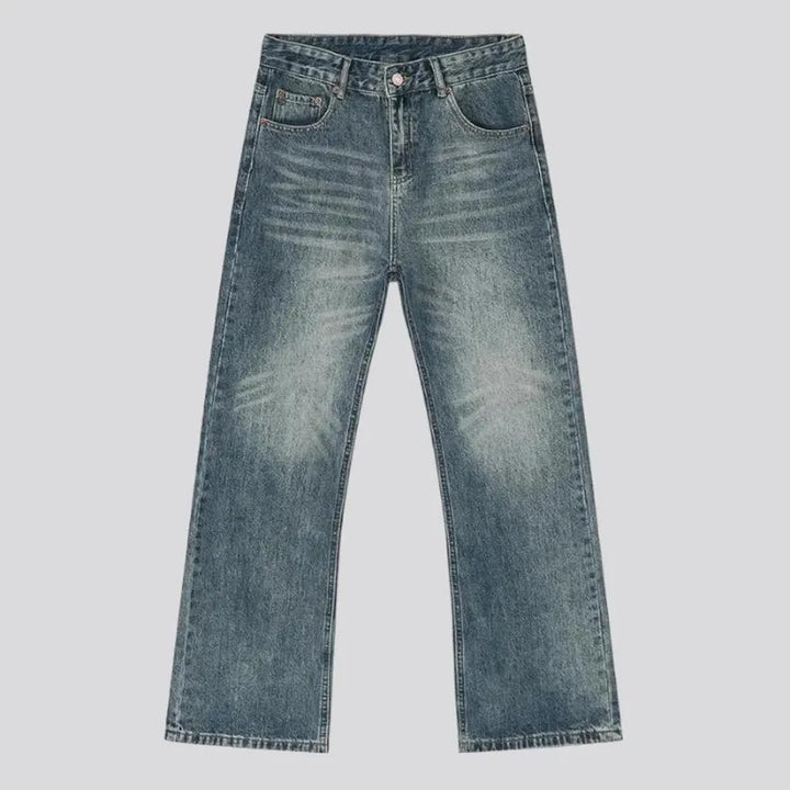 Tall-waistline fashion jeans
 for men