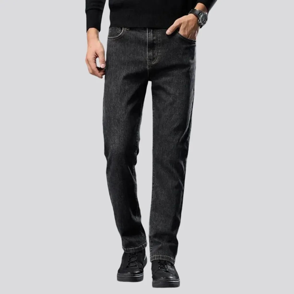 Elastic fit retro jeans for men