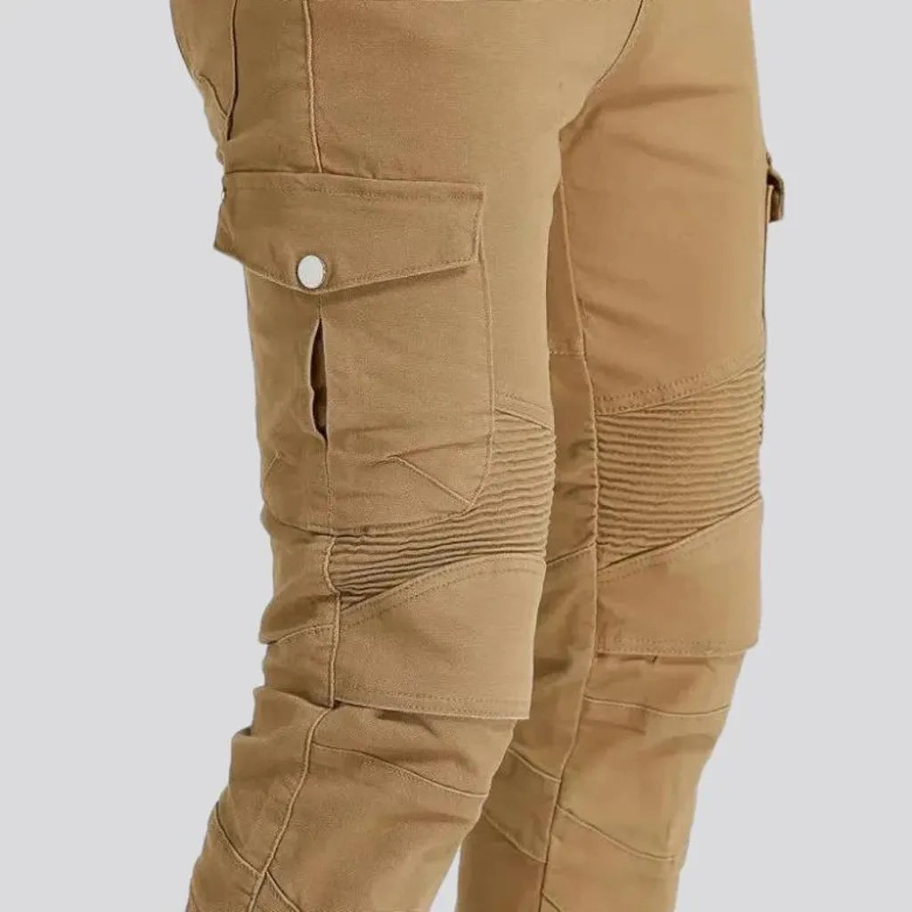 Protective motorcycle men's denim pants