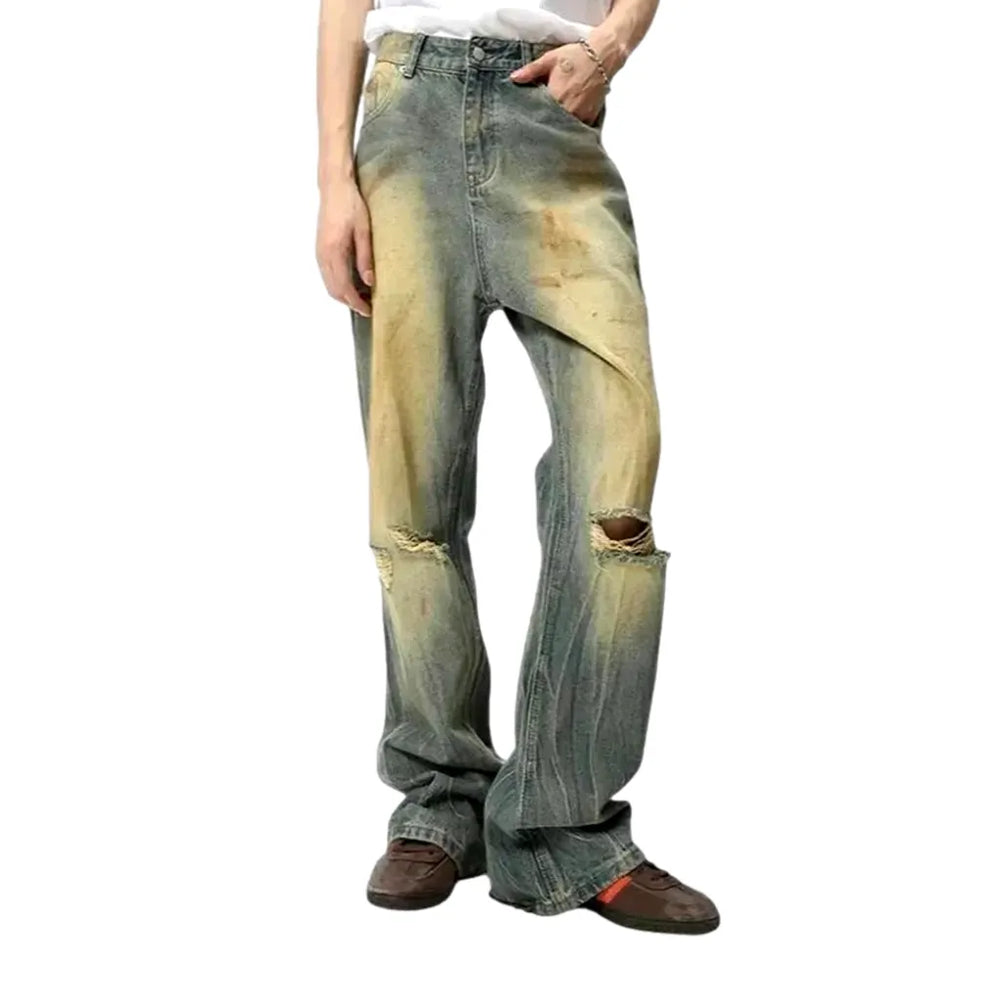 Vintage Boho Men's Jeans - Blue