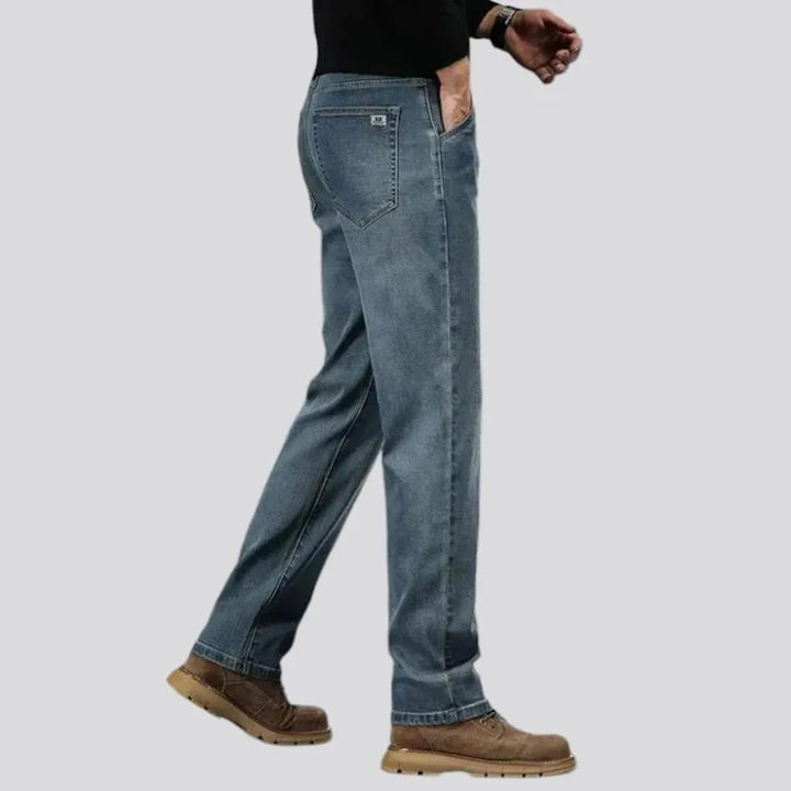 High-rise straight fit vintage men's jeans