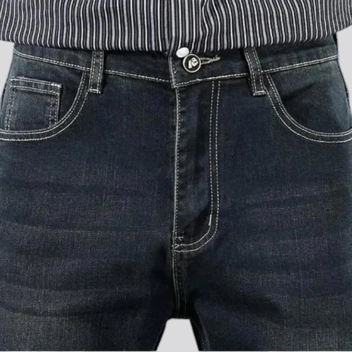 High-waist men's jeans