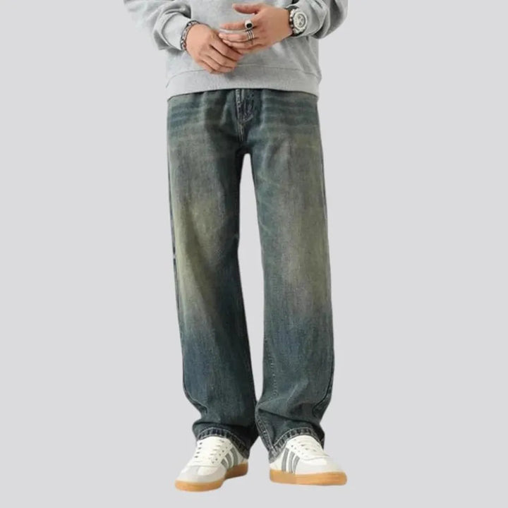 Baggy vintage mid rise men's jeans