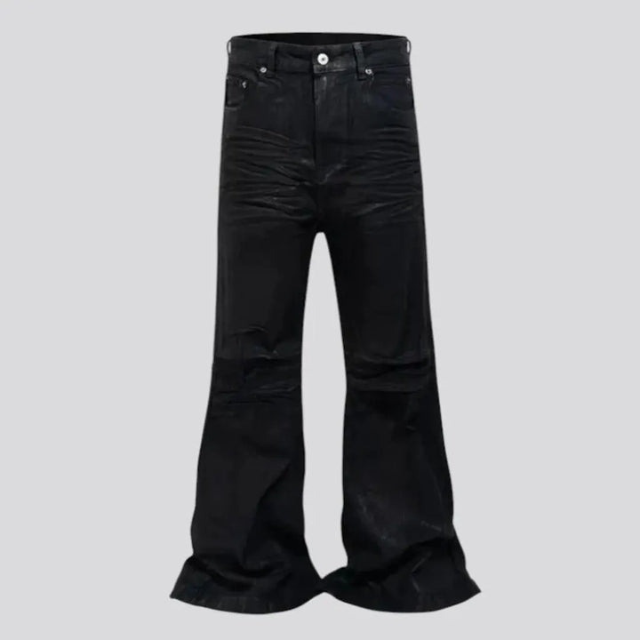 Faded lines boho style men's jeans