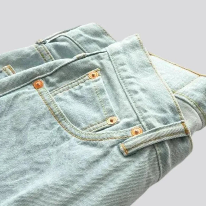 Casual men's denim shorts