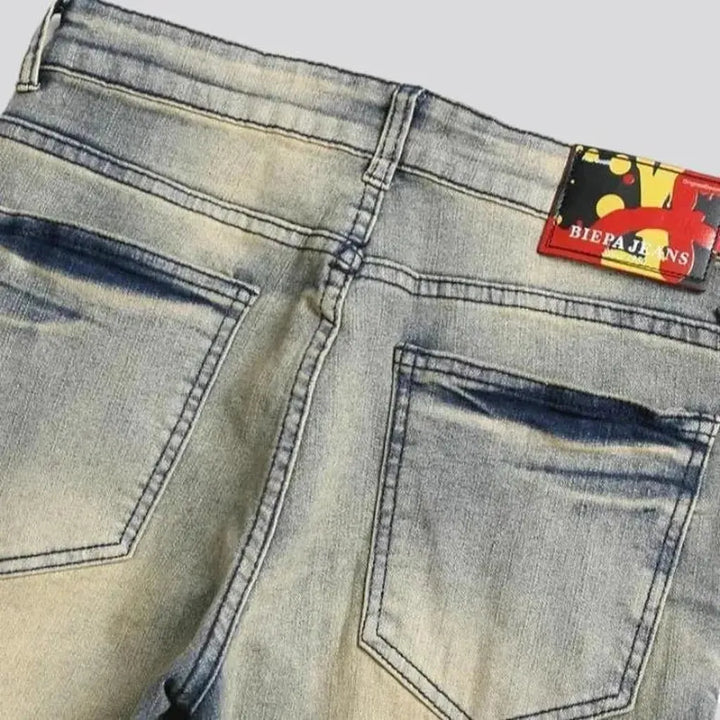 Retro men's tight jeans