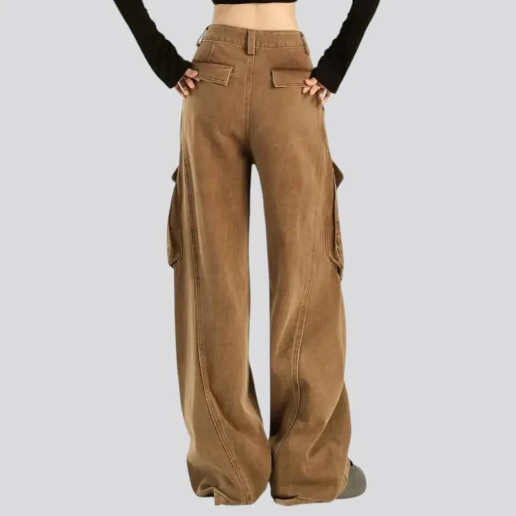 Colored baggy women's jeans