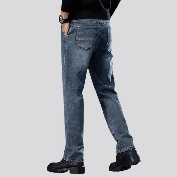 Vintage tapered-fit stretchable men's jeans